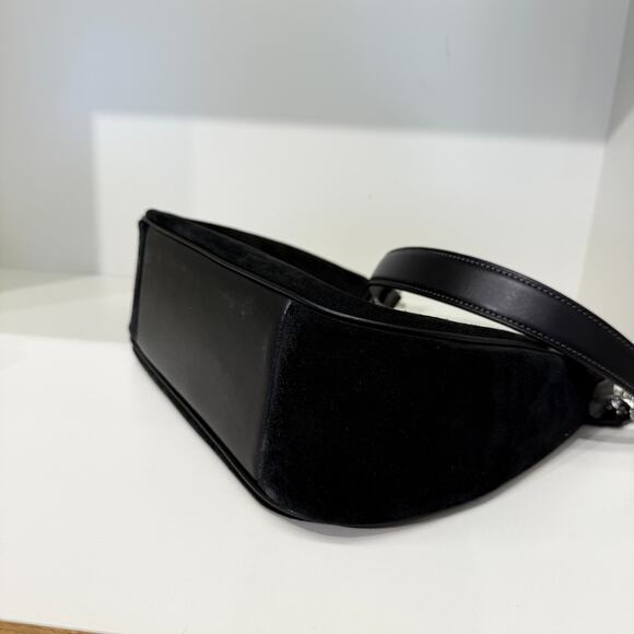 COACH Teri Hobo Bag With Cherry Charm CCZ88 suede/Silver/Black - Picture 6 of 12